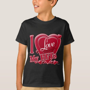 I Liebe Meine Beste Freundinnen rot - Herz T-Shirt