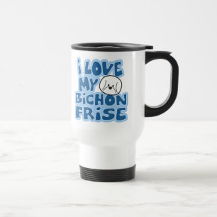 I Liebe meine Bichon Frise Reise-Tasse Reisebecher