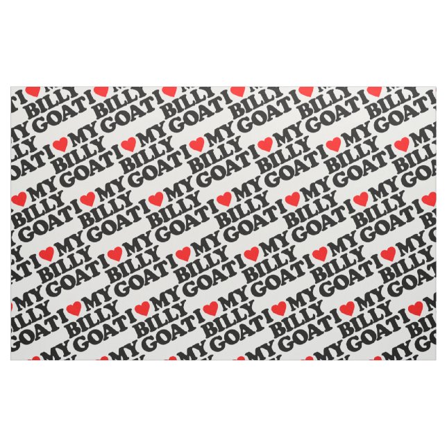 I LIEBE MEINE BILLY-ZIEGE STOFF (Fat Quarter (45,7 x 55,9 cm))