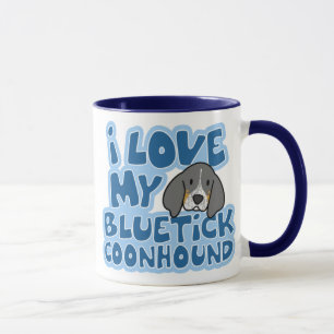 I Liebe meine Bluetick Coonhound-Tasse Tasse