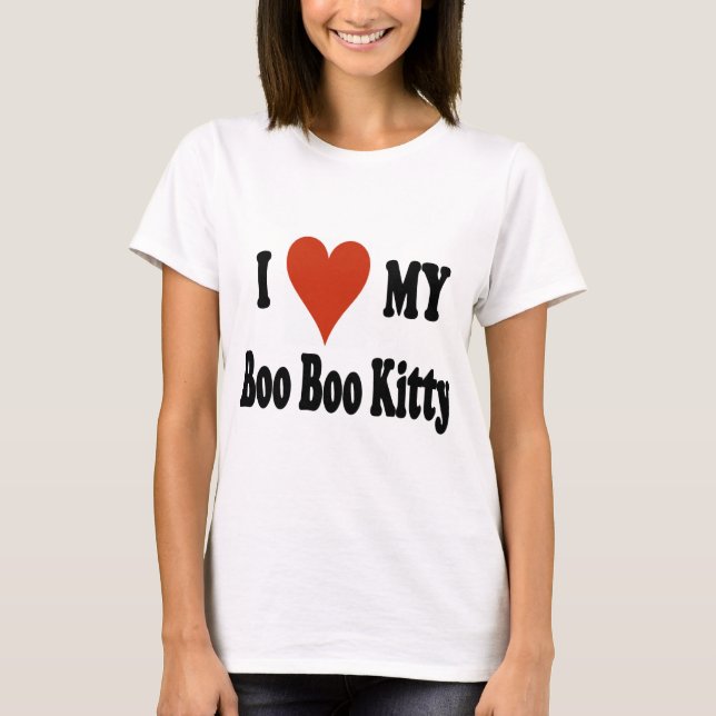 I Liebe meine BooBookitty-Waren T-Shirt (Vorderseite)