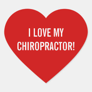 I Liebe meine Chiropraktor-Aufkleber Herz-Aufkleber