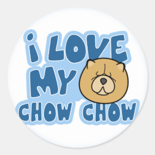 I Liebe meine Chow-Chow Chow-Chow Aufkleber