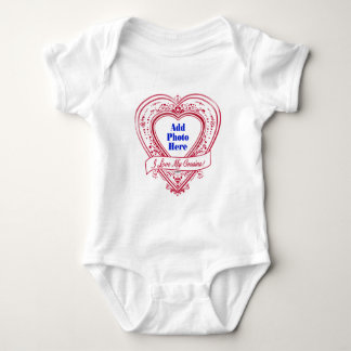 I Liebe meine Cousins! Foto-Rot-Herzen Baby Strampler