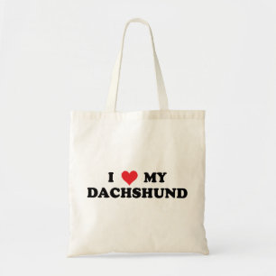 I Liebe meine Dackel Tragetasche