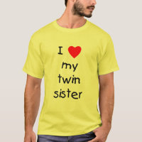 I Liebe meine Doppelschwester