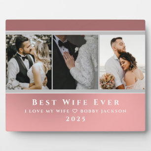 I Liebe Meine Ehefrau Personalisiert 3 Fotos Fotoplatte