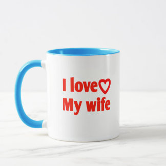 I Liebe Meine Ehefrau - Romantisches Geschenk für  Tasse