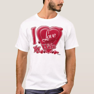 I Liebe Meine Ehefrau rot - Herz T-Shirt