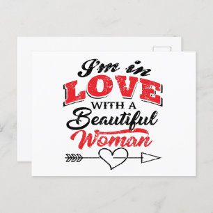 I Liebe Meine Ehefrau-Urlaubskarte Postkarte