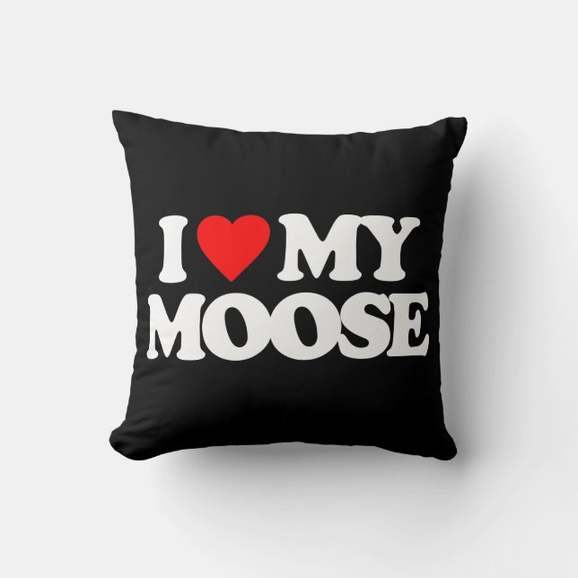 I LIEBE MEINE ELCHE KISSEN (Vorderseite)