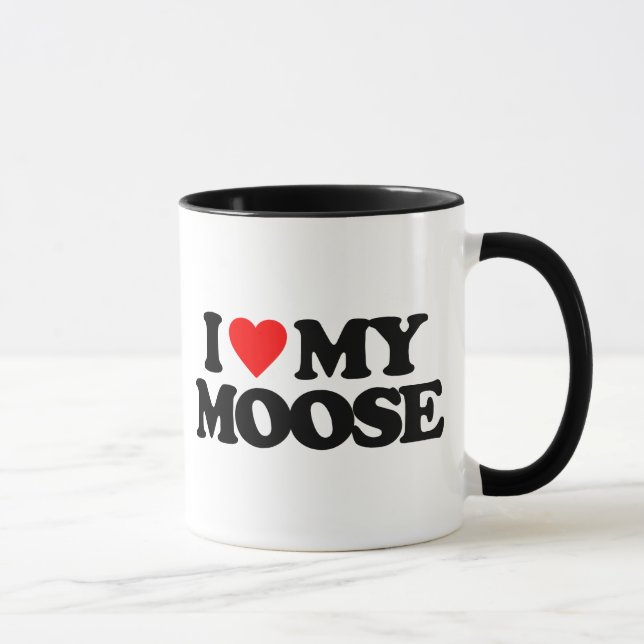 I LIEBE MEINE ELCHE TASSE (Rechts)