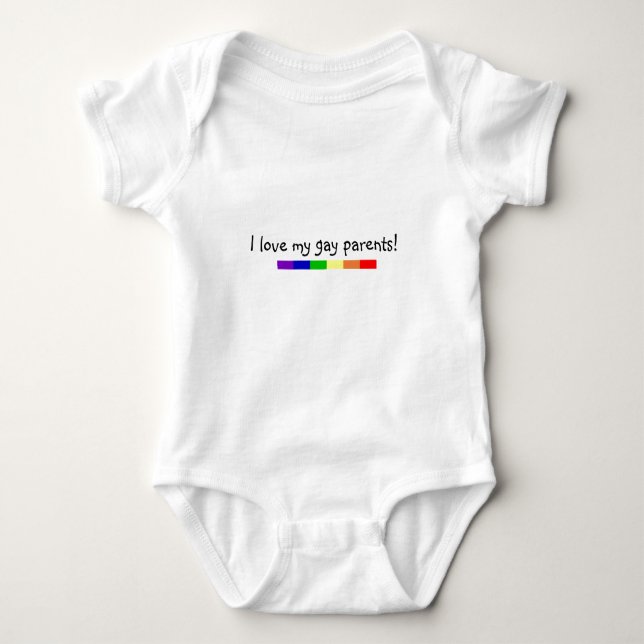 I Liebe meine Eltern! Baby Strampler (Vorderseite)