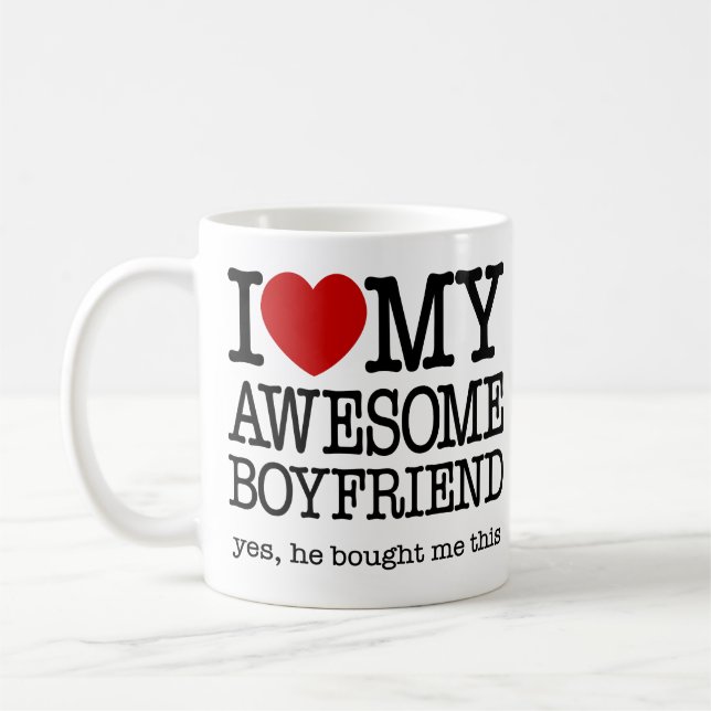I Liebe meine fantastische Freund-Tasse Kaffeetasse (Links)