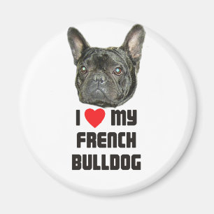 I Liebe meine französische Bulldogge Magnet