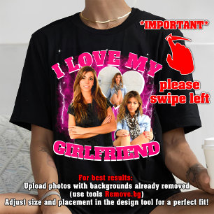 I Liebe meine Freundin Custom Valentine Tagesgesch T-Shirt