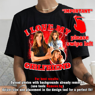 I Liebe meine Freundin Custom Valentine Tagesgesch T-Shirt