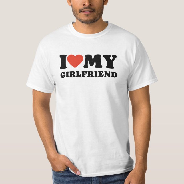 I Liebe meine Freundin Herren T-Shirt (Vorderseite)