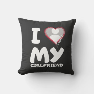 I Liebe meine Freundin Kissen
