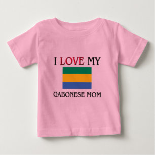 I Liebe meine gabunische Mama Baby T-shirt