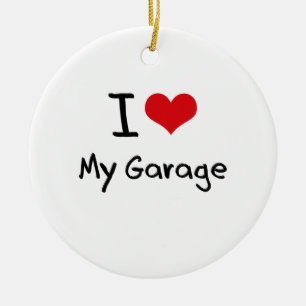 I Liebe meine Garage Keramikornament