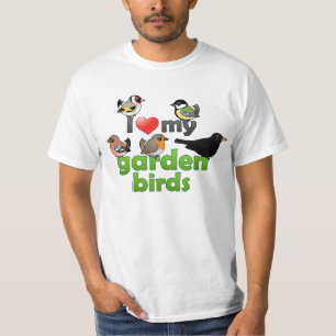 I Liebe meine Garten-Vögel T-Shirt