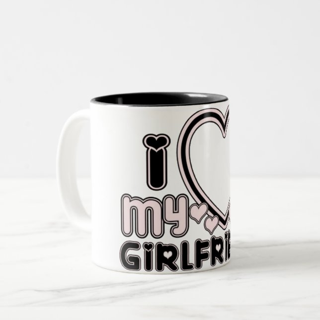 i Liebe meine gf Tasse (Vorderseite Links)