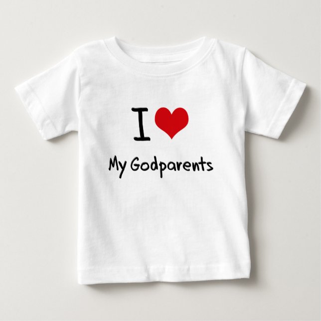 I Liebe meine Godparents Baby T-shirt (Vorderseite)