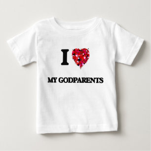 I Liebe meine Godparents Baby T-shirt