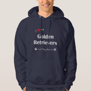 I Liebe meine goldenen Retriever (mehrfache Hunde) Hoodie
