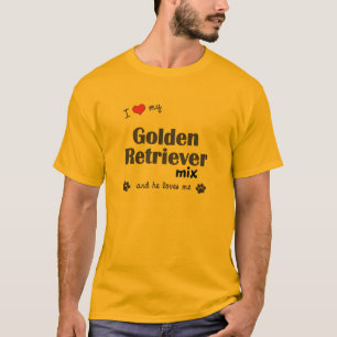 I Liebe meine goldener Retriever-Mischung T-Shirt