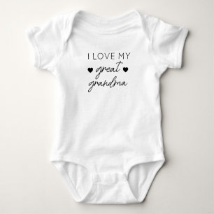 I Liebe Meine große Oma-Bodysuit-Marke, Vintag Bo Baby Strampler