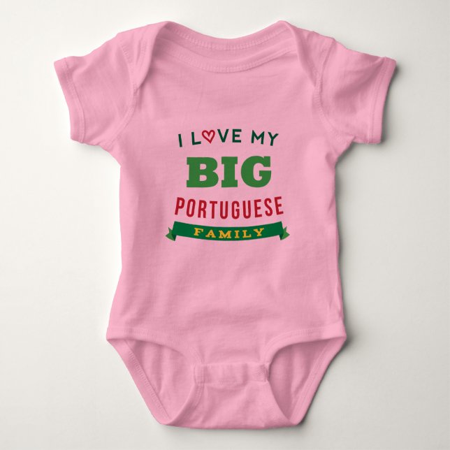 I Liebe meine große portugiesische Baby Strampler (Vorderseite)