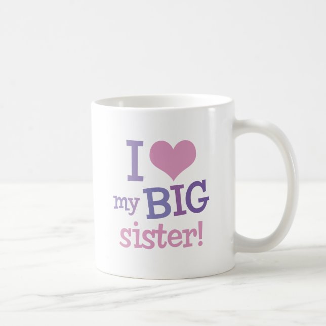 I Liebe meine große Schwester Tasse (Rechts)