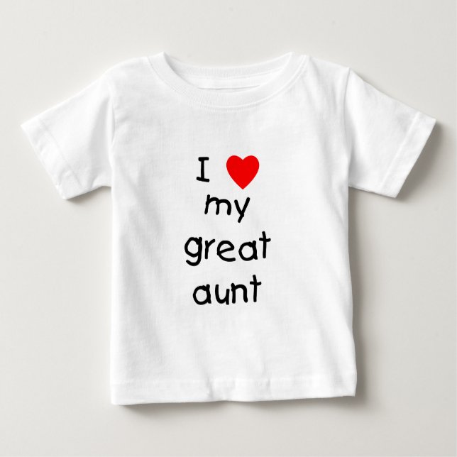 I Liebe meine große Tante Baby T-shirt (Vorderseite)