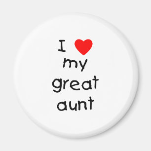 I Liebe meine große Tante Magnet