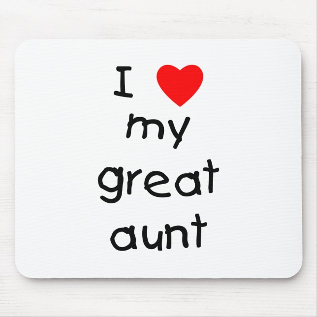 I Liebe meine große Tante Mousepad (Vorne)