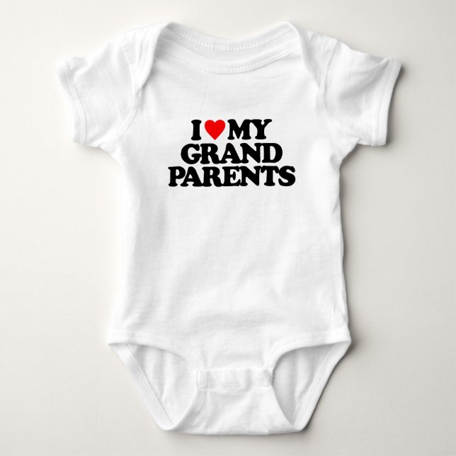 I LIEBE MEINE GROSSELTERN BABY STRAMPLER (Vorderseite)