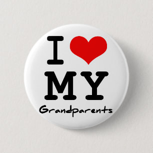 I Liebe meine Großeltern Button