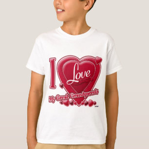 I Liebe Meine Großeltern rot - Herz T-Shirt
