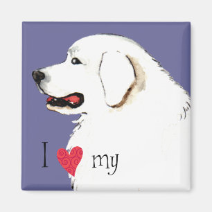 I Liebe meine großen Pyrenäen Magnet