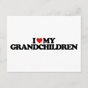 I LIEBE MEINE GROSSKINDER POSTKARTE