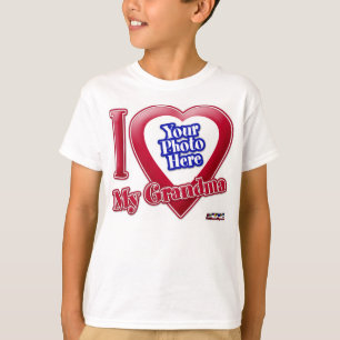 I Liebe meine Großmutter - Foto T-Shirt