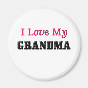I Liebe meine Großmutter Magnet