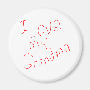 I Liebe meine Großmutter! Magnet