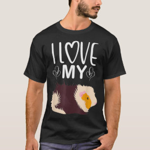 I Liebe meine Guinea Schweinefleisch ich Haustier  T-Shirt