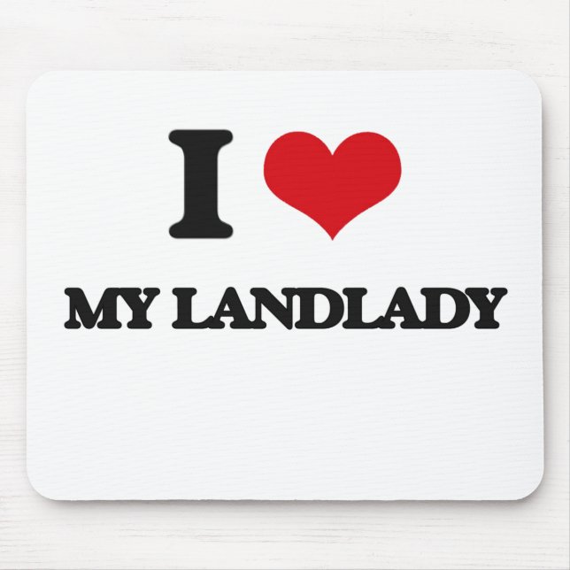 I Liebe meine Hauswirtin Mousepad (Vorne)