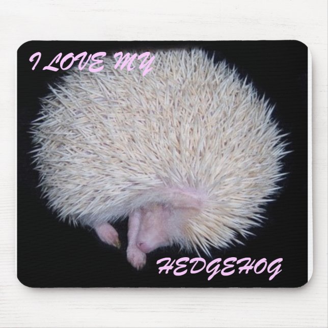 I LIEBE MEINE IGELS-MAUSUNTERLAGE MOUSEPAD (Vorne)