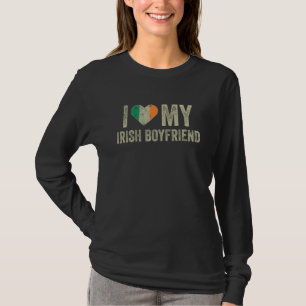 I Liebe Meine irische Freundin Irland Flag Girlfri T-Shirt
