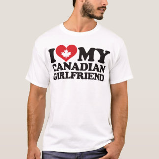 I Liebe meine kanadische Freundin T-Shirt